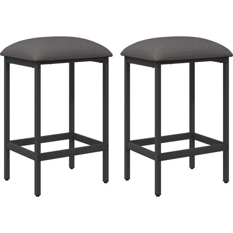 Maison Exclusive - Barhocker 2 stk. Hellgrau 40 x 32 x 64 cm Holz (1/5)