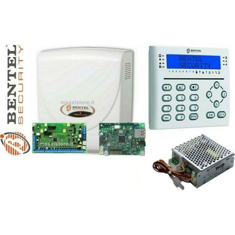 Bentel Security Absoluta Plus 48 + Box + IP + Tastiera + Alim.3,6A - ABS-48-E