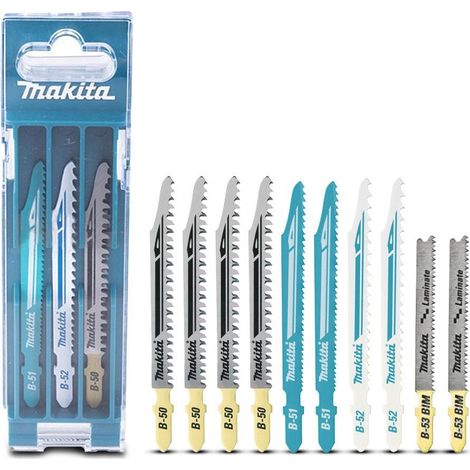 Makita B-44426 10 Piece Jigsaw Blades Super Express Long Life Blades Wood Metal (1/4)