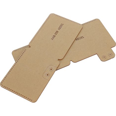 2 Gabarits en Acrylique pour Découpe du Cuir, Outils de Marquage pour Projets DIY et Artisanat (1/5)