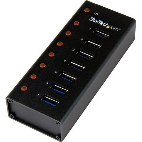 StarTech.com ST7300U3M hub di interfaccia USB 3.2 Gen 1 (3.1 Gen 1) Type-B 5000 Mbit/s Nero (1/5)