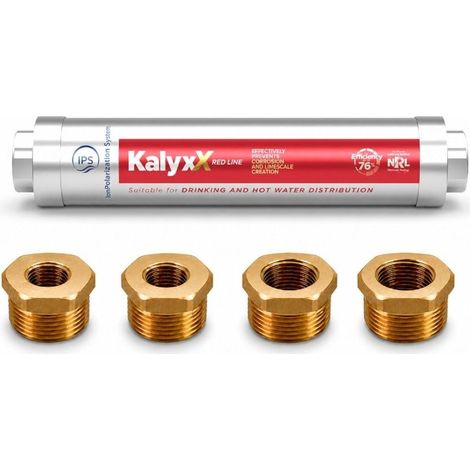 Alternative adoucisseur d'eau KalyxX Red Line 1'+3/4'+1/2' (IPSKXFRRBG11234) (1/5)