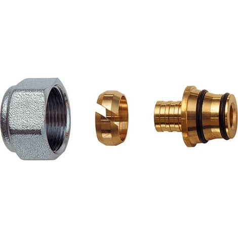 FAR 6052 Raccordo Adattatore Pex Ø13X 17 Dado Cromato - 6052 15043