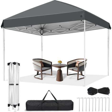 Tonnelle PopUp 2x2 m – Auvent Instantané –– Structure Alliage Acier AntiRouille – Hauteur Réglable 3 Niveaux – Sac de Transport Inclus – Parfait pour Jardin, Plage, Camping, Fêtes (1/5)