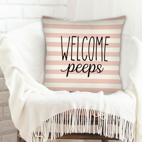 Housse de coussin 45x45 cm en polyester lavable pour anniversaire de mariage la saint-valentin