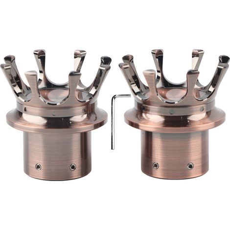 Moyeu avant cache-axe distinctif couronne style CNC alliage aluminium pour moto personnalisation bronze (1/5)