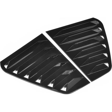 Par de embellecedores de rejilla para toma de aire de ventana para R Mk7/Mk7.5, ABS negro brillante, modificación automotriz (1/5)