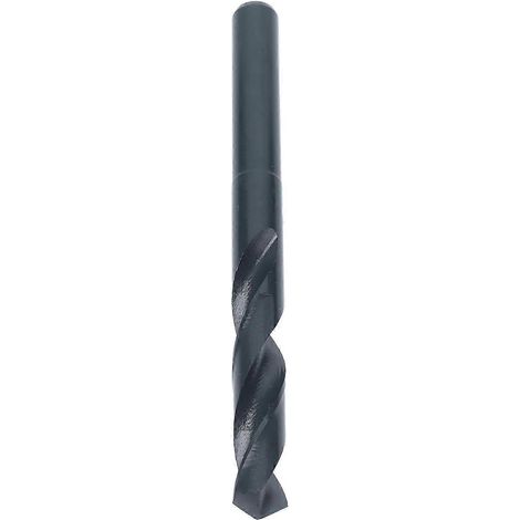 Foret à queue réduite en acier rapide noir hélicoïdal pour fer, aluminium et cuivre, 13 mm (1/5)