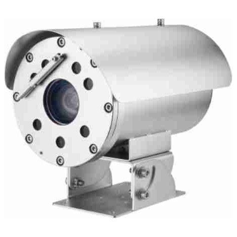 Caméra Bullet en acier inoxydable 316L antidéflagrante avec essuie-glace intégré TNO-6322ER HANWHA TNO-6322ER