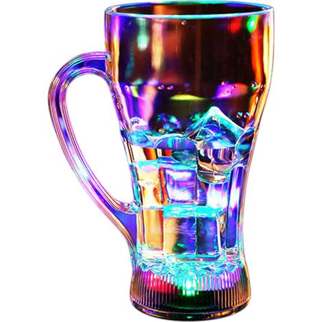 vasos luminosos, vasos LED para beber, activados por líquido, vasos de PS para fiestas, cumpleaños, bodas y bares. (1/5)