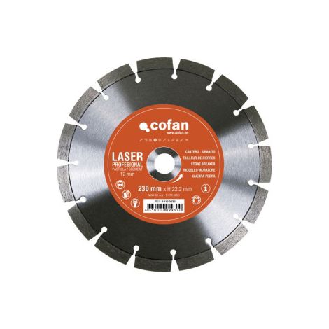 Discos de Diamante "modelo cantero" profesional 230x22.2 mm H-12mm