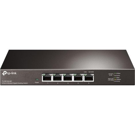 TP-Link TL-SG105-M2 switch di rete Non gestito 2.5G Ethernet (100/1000/2500) Nero (1/4)