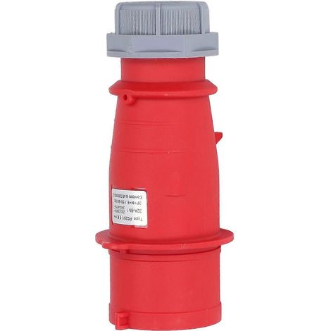 5-poliger Industriestecker, wasserdicht, Luftfahrtstandard, verdeckter gerader Stecker, 3P+N+E, AC 220–380 V, 24041