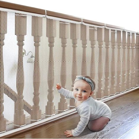 Filet Protection Enfant,Filet Securite Escalier,Filet Sécurité pour Enfants,Filet Securite Enfant en Maille,Bébé Filet de Protection pour Escalier et Balcon,pour Protéger Enfants,Animaux Domestiques (1/5)
