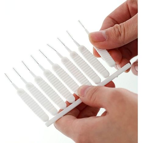 10 Pièces Brosse de Nettoyage de Buse de Douche, Petite Brosse de Nettoyage Anti-Colmatage, Peut être Utilisé pour Nettoyer Les Trous des Téléphones Portables et Les Petits Objets (1/5)