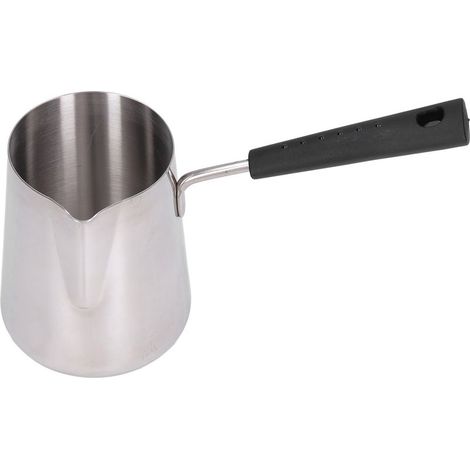 Casserole turque 600ml acier inoxydable surface brillante résistant à haute température facile à nettoyer chauffe-beurre (1/5)