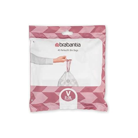 Brabantia PerfectFit Bags, Code V, 2-3L, 40 Bags (1/4)