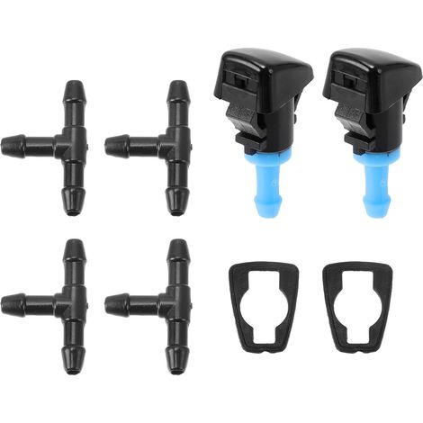Washer Nozzle Kit For Rio 2016-2024 Windscreen Spray Nozzles Washer Jets No.98630G3000 2Pcs Gaskets 4Pcs T Connector (1/5)