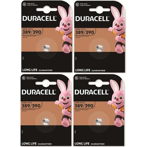lot de 4 piles Duracell 389