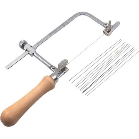 Scie à Bijoux Les Bijoutiers Réglables Ont Vu Le Cadre avec Des Lames de Scie Kit Professionnel (Avec 12 lames de scie) (1/5)