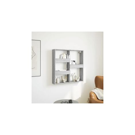 Armoire murale sonoma gris 80x15x80 bois d'ingénierie (1/5)
