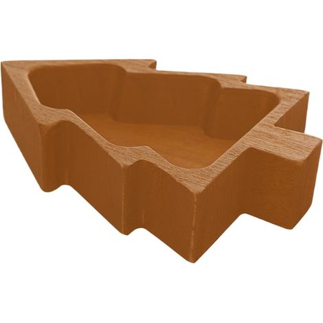 Bol à bougies en bois, plateau de service pour sapin de Noël, plateau décoratif pour bonbons, collations, charcuterie, sushis, ferme, table basse, bureau, chambre, salon, fête (1/5)