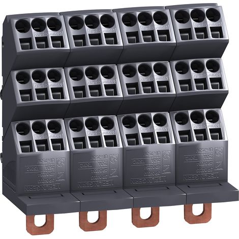 Unità di distribuzione a gradini LINERGY 250A 4P con 36 connessioni e grado di protezione IPxx B. (1/2)