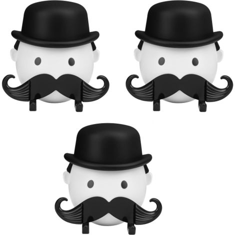 Soporte para maquinilla de afeitar con adhesivo y ventosa, gancho creativo para el baño, compatible con Gillette Fusion 5 (3 unidades) (1/5)
