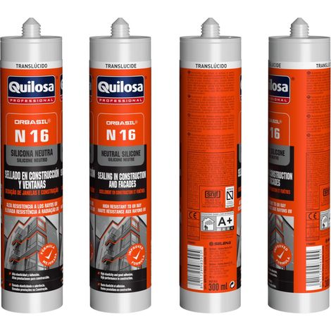 Silicona Neutra QUILOSA ORBASIL N 16T Blanco Laca Cartucho 300 ml