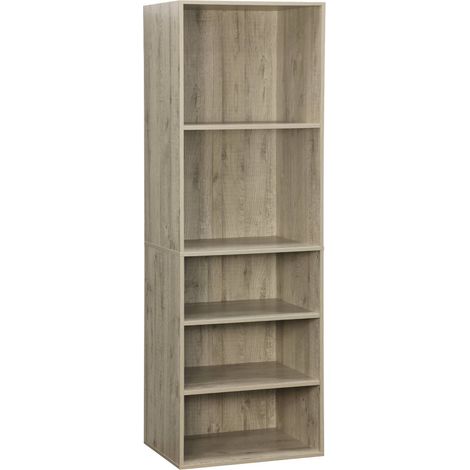 Modular open wardrobe shelf unit Natural 60x45x1800 cm - Modulo