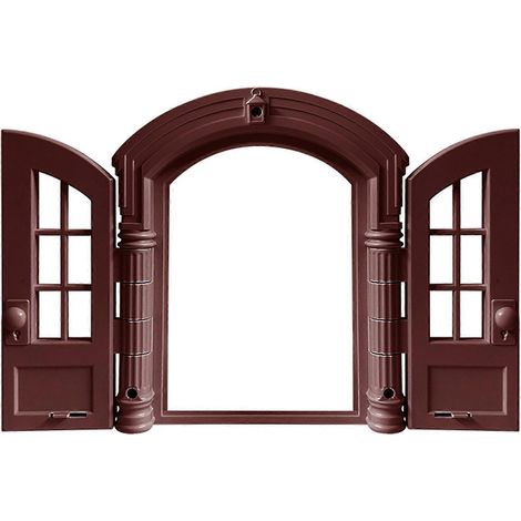 Chatière d'intérieur - Design rétro français à double porte, verrouillable, résistante aux intempéries, idéale pour les chats et les animaux de petite et moyenne taille, sans battant, fonctionnement s (1/5)