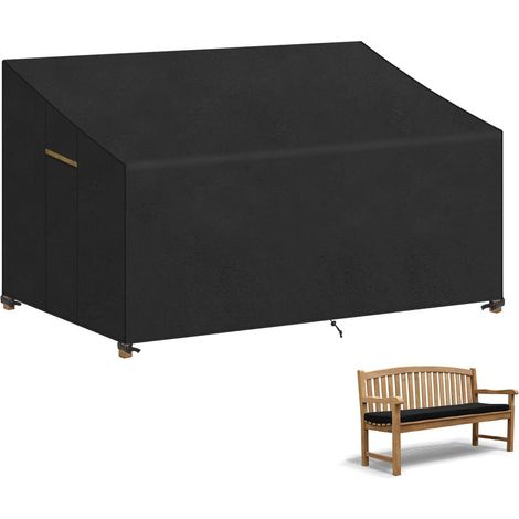 Gartenbank Abdeckung 165cm Wasserdicht Atmungsaktiv 420D Oxford für 3-Sitzer (1/5)