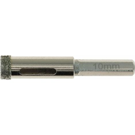 Foret couronne diamantée 6 pans - Diamètre 10 mm - Foret couronne diamantée 6 pans - Diamètre 10 mm (1/3)