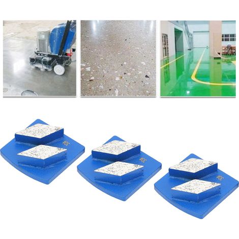 Blocs de meulage diamantés pour le meulage du béton et du ciment, dents diamantées bleues à queue d'aronde n° 30 (1/5)