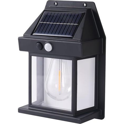 Aplique de Pared Solar con Sensor de Movimiento – 3 modos, IP65 (paquete de 1) (1/5)