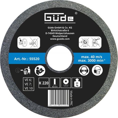 Schleifscheibe 200x40x20 mm K220