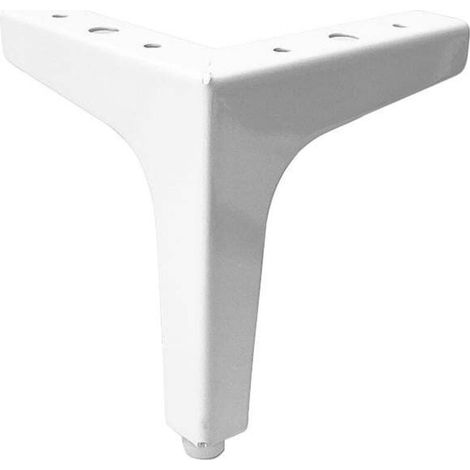 Lot de 4 pieds de canapé en métal 10 cm – Capacité de charge 250 livres – Surface galvanisée et peinte – Pour canapés et chaises (1/4)