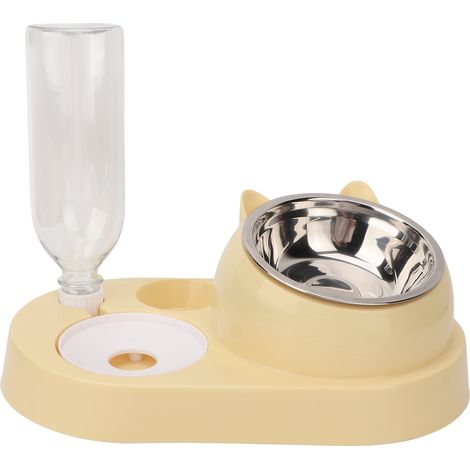Toivize Gamelle automatique pour chiens et chats avec réservoir intégré – Support incliné en métal et bols en acier inoxydable (1/5)