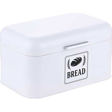 Panera metálica retro con tapa y asa