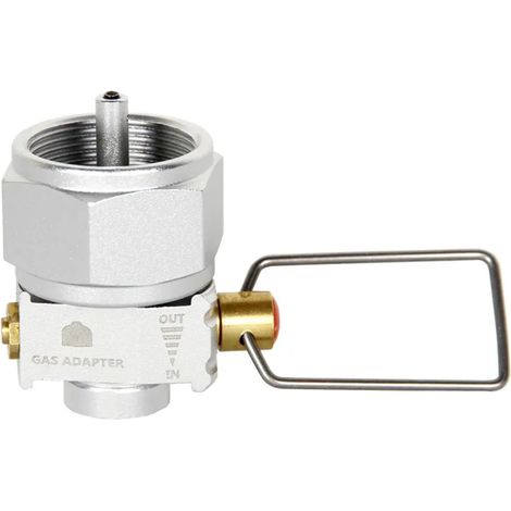 Adaptateur de brûleur à gaz Gas Saver Plus, convertisseur, changeur de vitesse, remplissage, adaptateur de réservoir plat, valve d'adaptation de gaz de camping, réchauds de cuisine portables en alliag (1/5)