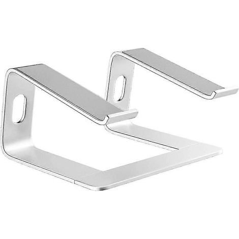 Support pour ordinateur portable, support ergonomique en aluminium, compatible avec les ordinateurs portables de 10 à 15,6 pouces (argent) (1/5)