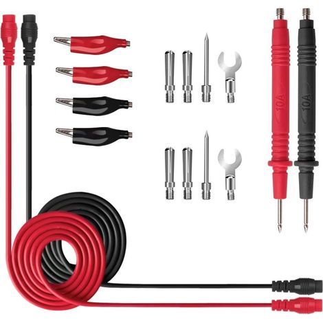 Juego de puntas de prueba para multímetro multifunción AIDUCHO 16 en 1, puntas de prueba de silicona y sondas de prueba electrónicas. (1/5)