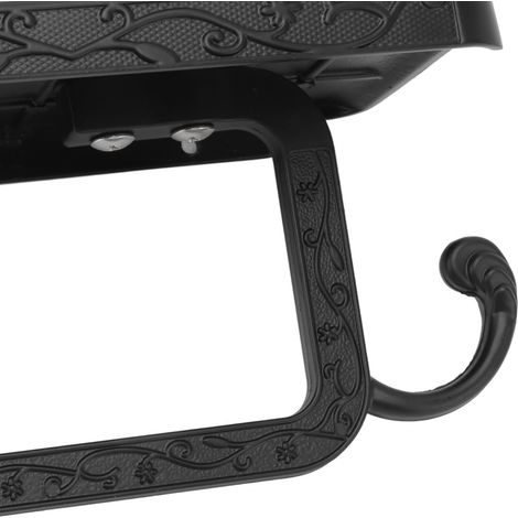 Porte-papier toilette vintage spatial en aluminium, type A, pour salle de bain, salon ou chambre. (1/5)