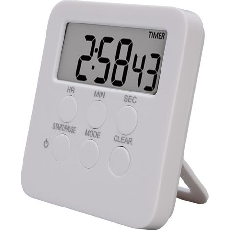 Minuteur Digital Cuisine ABS 3 Modes Sonores Minuterie Compte à Rebours Mémoire Fonction Support Magnétique Compact Silencieux (1/5)