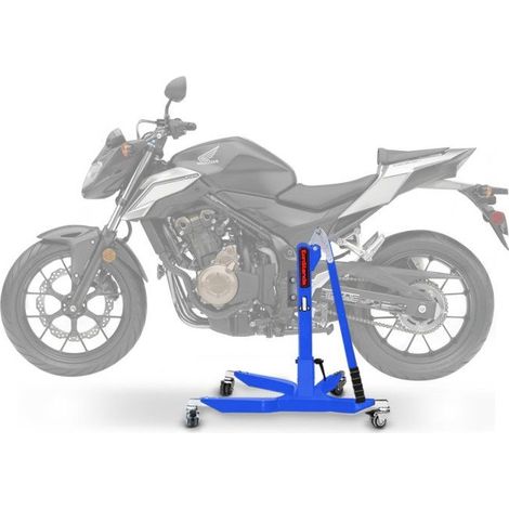 Cavalletto da officina Centrale CS Power per Honda CB 500 F 19-23 blu