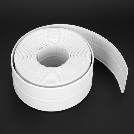 Bande d'étanchéité blanche en polyéthylène de 38 mm pour l'étanchéité de la cuisine et de la salle de bain, des poêles et des toilettes. (1/5)
