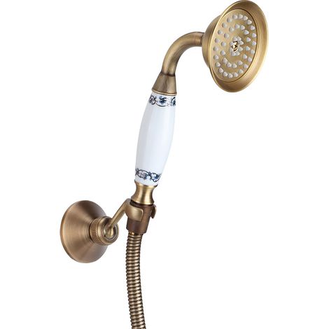 Tête de Douche Vintage en Cuivre avec Flexible et Installation Encastrée pour Salle de Bain