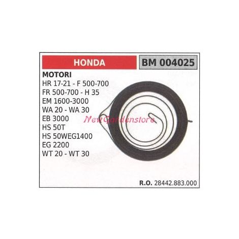 Molla avviamento HONDA tosaerba rasaerba tagliaerba HR 17 21 F 500 700 28442883000