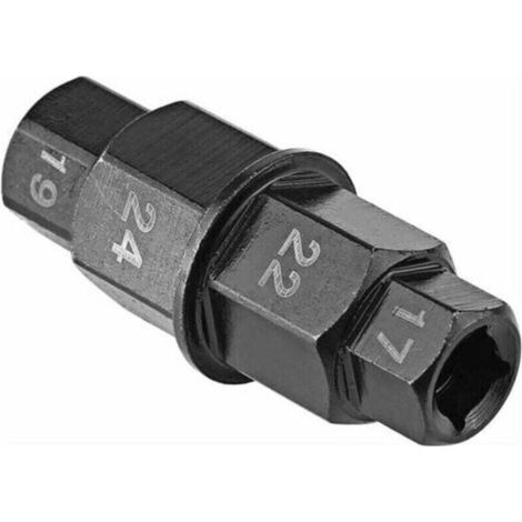 Outil pour essieu Hexagonal Motos Broche de Roues , XU,démontage, XU,Broche hexagonale Allen moyeu Avant Adaptateur Douille 17mm/19mm/22mm/24mm - (1/4)
