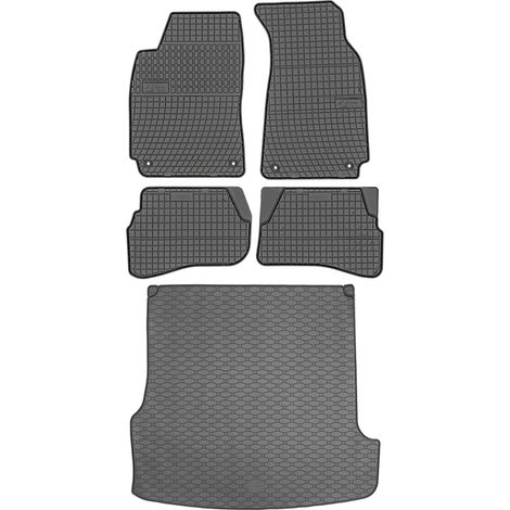 Volkswagen Passat B5 Kombi / Variant de 10/1996 a 10/2005 SET - Alfombrillas de goma para coche + alfombrilla para maletero (1/5)